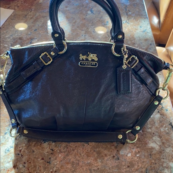 Coach Handbags - Coach: Brown Leather Handbag
